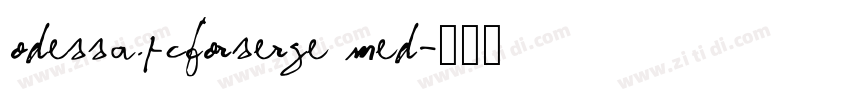 OdessaPCforSerge Med字体转换